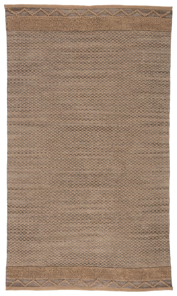 Jaipur Living Jaipur Living Curran Handwoven Jute Rayon Rug Bohemian Diamond Lattice Bedroom Accent Gray 9'X12' RUG146075