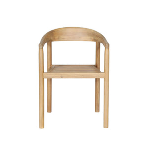 Lh Imports Sonoma Outdoor Dining Chair - Elegant Stackable Design In Durable Acacia Wood For Ultimate Comfort Brown Treated Acacia Wood Som025