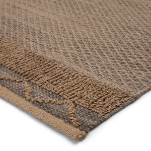 Jaipur Living Jaipur Living Curran Handwoven Jute Rayon Rug Bohemian Diamond Lattice Bedroom Accent Gray 9'X12' RUG146075