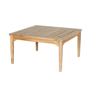Lh Imports Sonoma Outdoor Square Coffee Table - Stylish Slatted Design For Durable Outdoor Gatherings & Relaxation Brown Treated Acacia Wood Som032-sq
