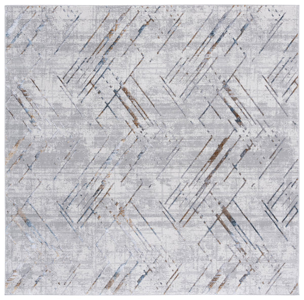 Safavieh Sonoma Ivory Grey Runner 2'2"X7' — Power-Loomed Turkish Polyester, Geometric Design, Durable & Soft SON376A-27