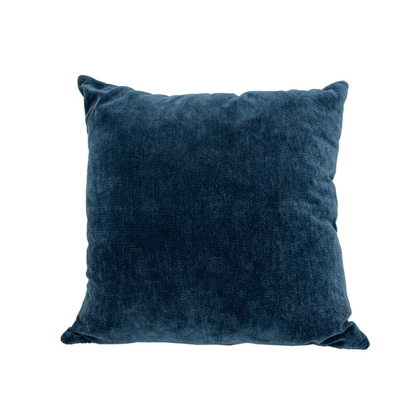 Zeugma Sparkly Navy Pillow - Luxurious Textured Cotton Cushion, Ultra Soft, 20” X 20” For Cozy Decor Navy Blue Ultra Soft Fabric Cotton,High Quality Fiberfill Filler Navy Pillow