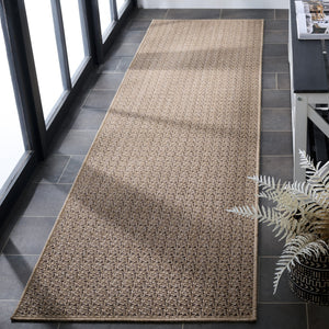 Safavieh Sisal Low-Profile Performance Rug Dark Beige/Beige — Durable, Stain-Resistant Modern Minimalist Rug 4'-0" x 6'-0" SPF110B-4