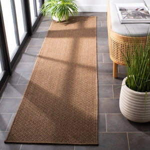 Safavieh Sisal Performance Natural Low-Profile Square Rug — Durable, Fade & Stain Resistant, Modern Texture 6'-7" x 6'-7" SPF802C-7SQ