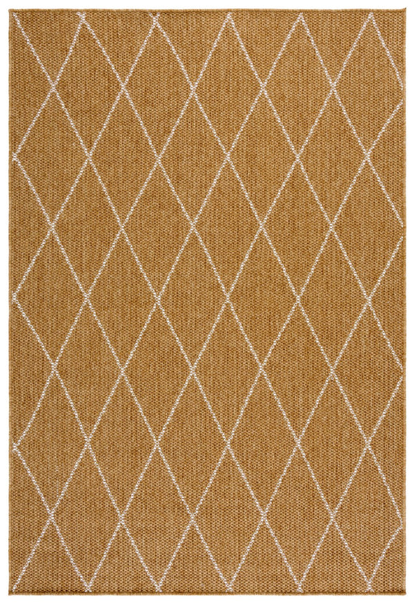 Safavieh Sisal Natural/Ivory Area Rug — Low-Profile Power-Loomed Polypropylene, Stain-Resistant Durable Performance 6'-7" x 6'-7" SPF812C-7SQ