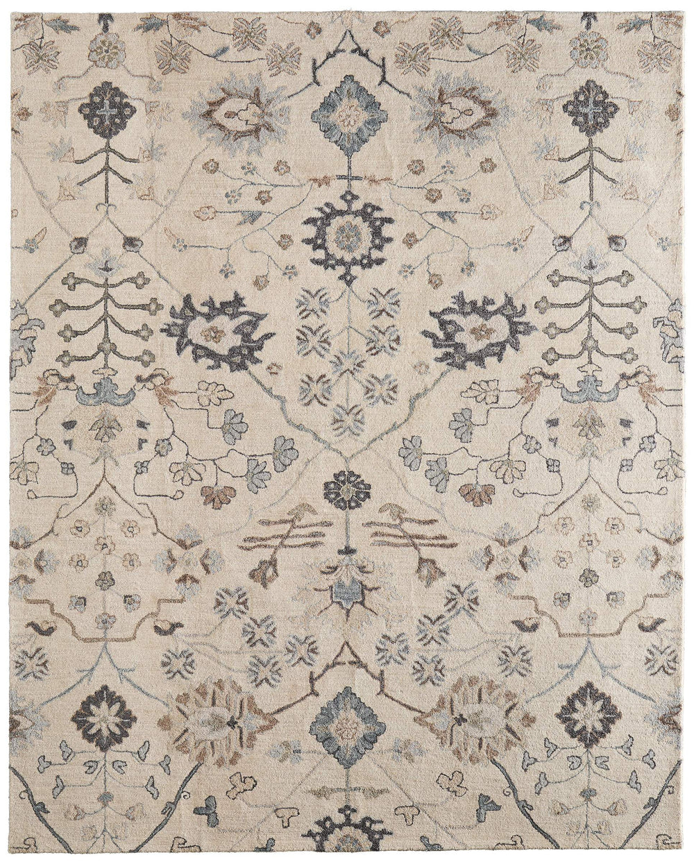 Feizy Rugs Springfield Hand-Tufted Floral Botanical Area Rug with Persian Motifs for Living Rooms 5' x 8' SPF8A48FBGE000E10