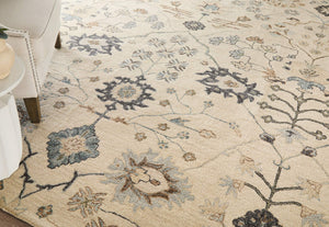 Feizy Rugs Springfield Hand-Tufted Floral Botanical Area Rug with Persian Motifs for Living Rooms 5' x 8' SPF8A48FBGE000E10