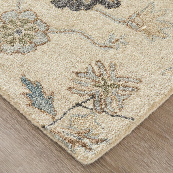 Feizy Rugs Springfield Hand-Tufted Floral Botanical Area Rug with Persian Motifs for Living Rooms 5' x 8' SPF8A48FBGE000E10