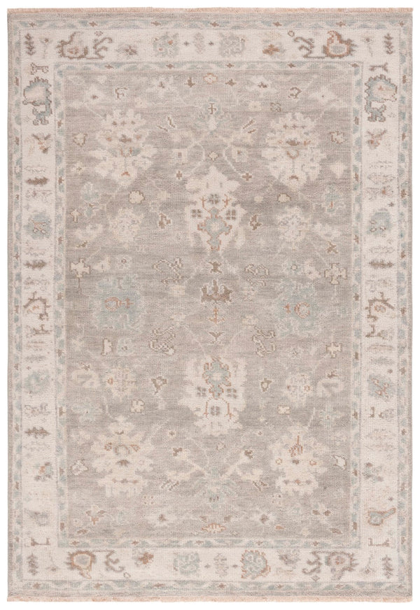 Safavieh Samarkand 106a Ivory Silver With Fringes Ivory ,Silver 80% Wool And 20% Cotton Srk106a-6
