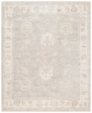 Safavieh Samarkand 106a Ivory Silver With Fringes Ivory ,Silver 80% Wool And 20% Cotton Srk106a-10