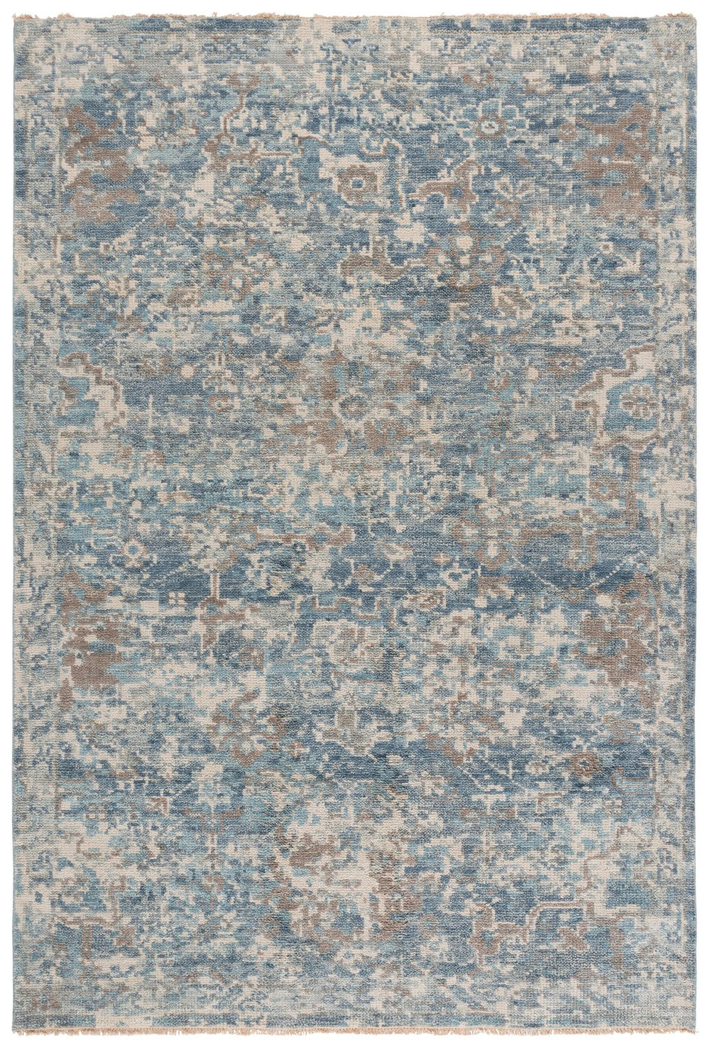 Safavieh Samarkand 126m Blue Beige Accent Rug - Luxurious 70% Wool & 30% Cotton, Perfect For Any Space Blue ,Beige 70% Wool And 30% Cotton Srk126m-2