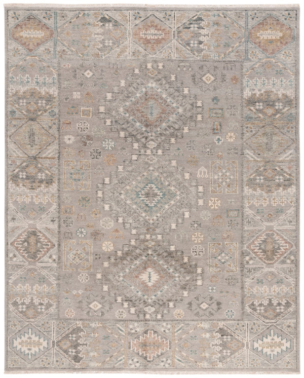 Safavieh Samarkand 132 Hand Knotted Traditional Rug Grey / Ivory 9' x 12'