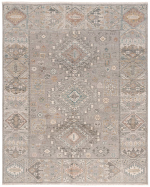 Safavieh Samarkand 132 Hand Knotted Traditional Rug Grey / Ivory 9' x 12'