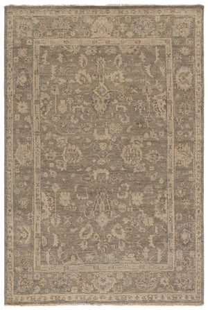 Safavieh Samarkand Hand-Knotted Grey Area Rug With Fringe — Wool-Cotton Blend, Low-Profile Durability, Timeless Elegance 6'-0" x 9'-0" SRK134F-6