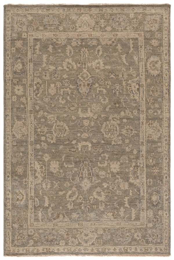 Safavieh Samarkand Hand-Knotted Grey Area Rug With Fringe — Wool-Cotton Blend, Low-Profile Durability, Timeless Elegance 6'-0" x 9'-0" SRK134F-6