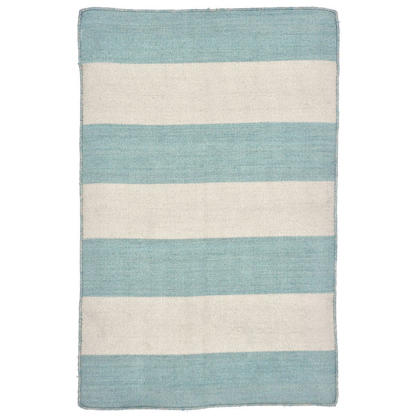 Trans Ocean Liora Manne Sorrento Rugby Stripe Indoor/Outdoor Area Rug – Hand Woven Geometric Accent For Style Blue Polyester,Acrylic Srn23630293