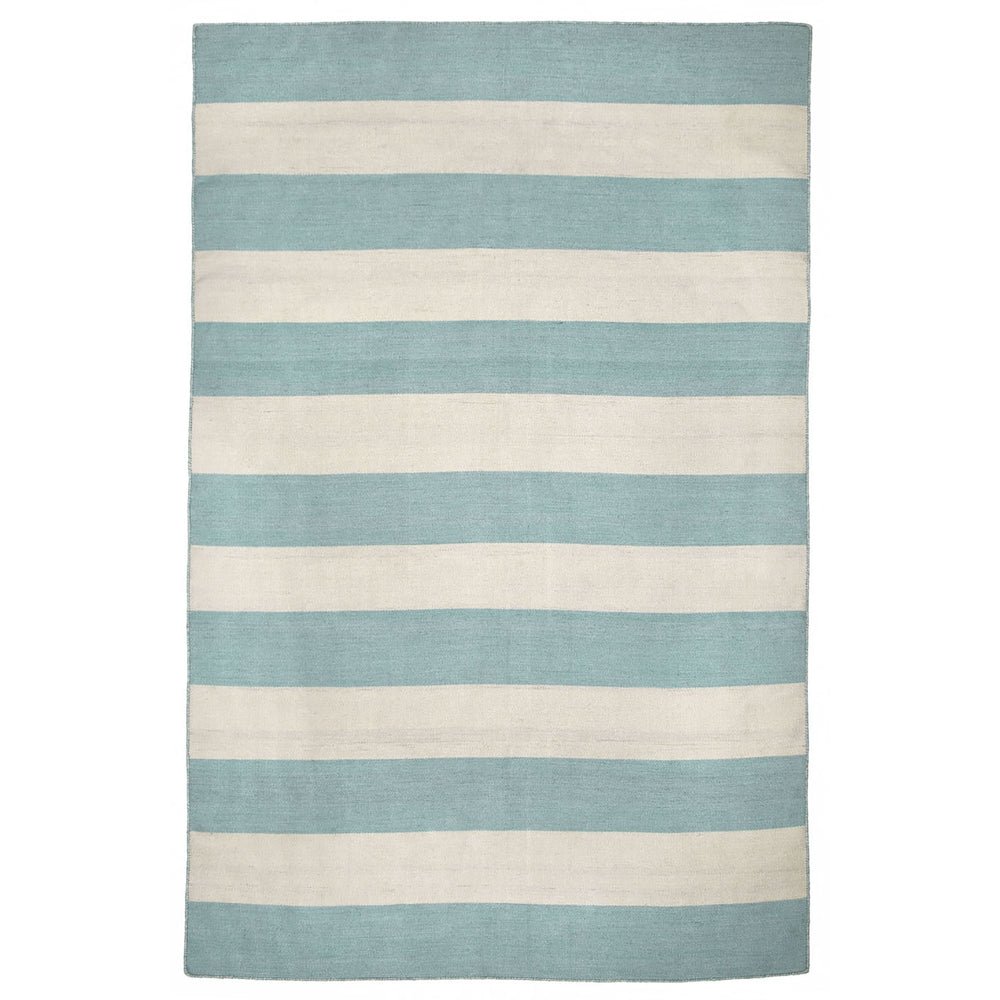 Trans Ocean Liora Manne Sorrento Rugby Stripe Indoor/Outdoor Area Rug – Hand Woven Geometric Accent For Style Blue Polyester,Acrylic Srn46630293