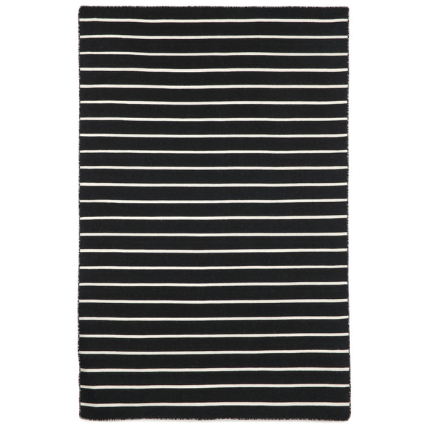Trans Ocean Liora Manne Sorrento Hand Woven Indoor/Outdoor Area Rug - Stylish, Fade-resistant, Versatile Design Black Polyester,Acrylic Srn46630548