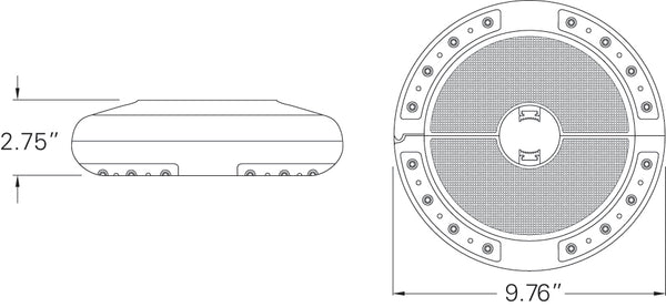 Simplyshade Luna Outdoor Umbrella Light & Bluetooth Speaker: Illuminate Evenings With Style And Sound! Bronze Bronze Ss-luna-00