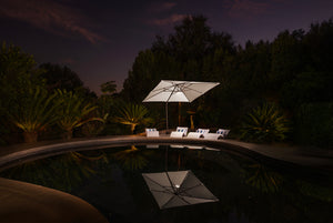 Simplyshade Selene Hexagon Umbrella Light - Elegant Outdoor Illumination For Stylish Patio Evenings And Relaxation Bronze Bronze Ss-sun14-00