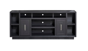 Legends Furniture Bridgevine Home Sunset 83 Inch Tv Stand Console For Tvs Up To 95 Inches, No Assembly Required, Black Finish Driftwood, Grey Poplar Solids And Okoume Veneers Ss1211.Sls
