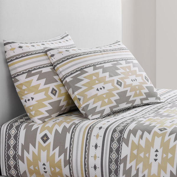 Hiend Accents 200tc Cotton Desert Sage Sheet Set - Transform Your Bedroom With Southwestern Elegance And Comfort Multi Color 100% Cotton Ss1939-tw-oc
