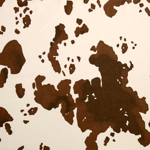 Hiend Accents 200tc Cotton Elsa Cowhide Sheet Set - Rustic Charm Meets Modern Comfort For A Cozy Bedroom Escape Chocolate 100% Cotton Ss3067-qn-br