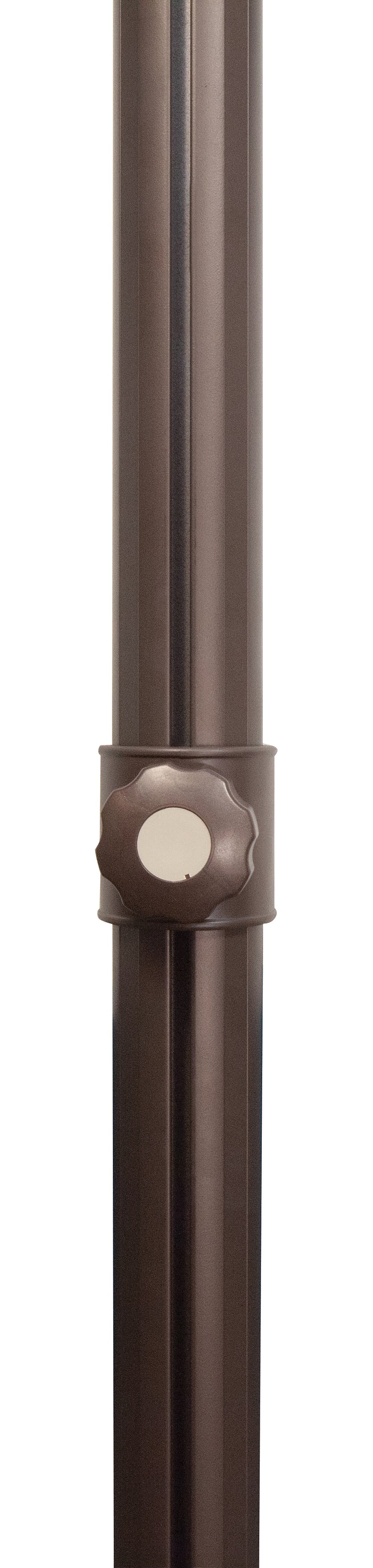 Simplyshade Skye 8.6' Square Outdoor Umbrella With Cross Bar Stand For Elegant Shade And Backyard Comfort Really Red Bronze Ssag5a-86sq-00/2412