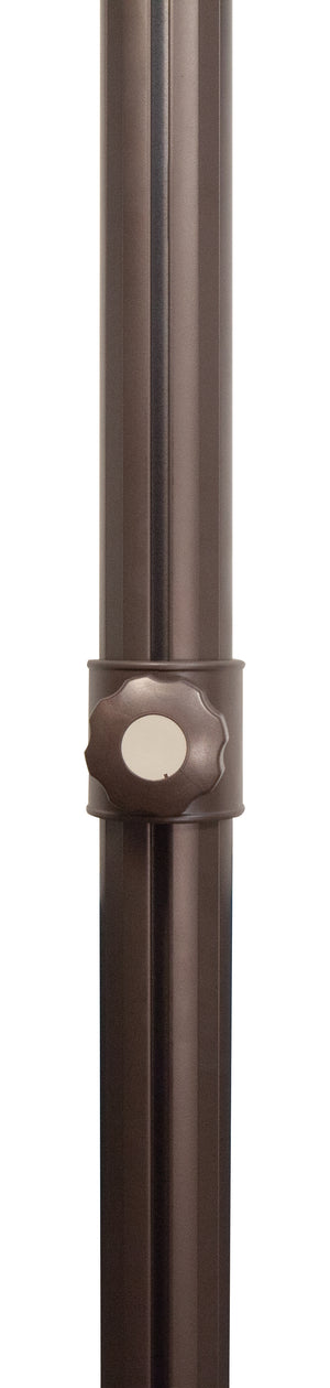 Simplyshade Skye 8.6' Square Outdoor Umbrella With Cross Bar Stand For Elegant Shade And Backyard Comfort Black Bronze Ssag5a-86sq-00/2408