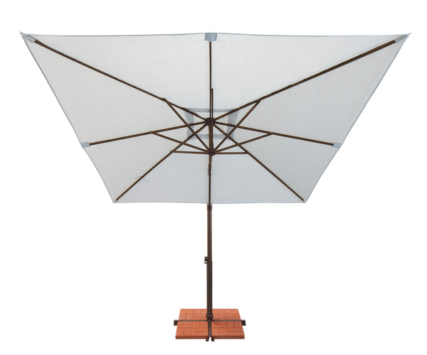 Simplyshade Skye 8.6' Square Outdoor Umbrella With Cross Bar Stand For Elegant Shade And Backyard Comfort Black Bronze Ssag5a-86sq-00/2408