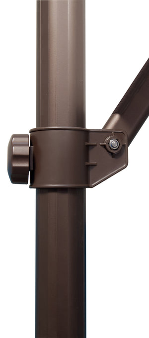 Simplyshade Skye 8.6' Square Outdoor Umbrella With Cross Bar Stand For Elegant Shade And Backyard Comfort Black Bronze Ssag5a-86sq-00/2408