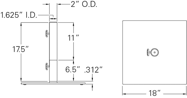 Simplyshade Madura 35lb Steel Umbrella Base – Elevate Your Outdoor Style With Sleek Design For Al Fresco Dining Black Black Ssbs359