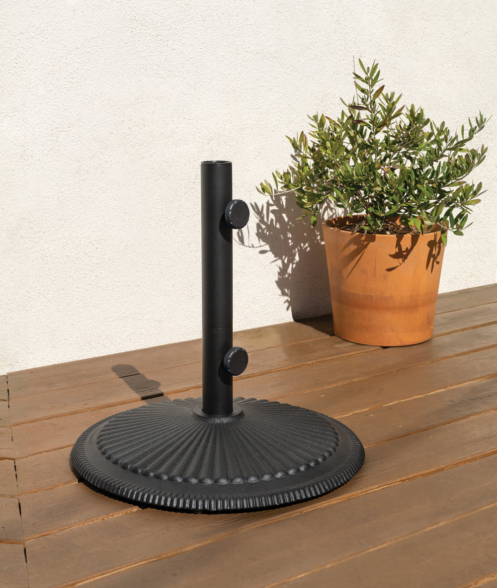 Simplyshade Coral 50lb Cast Iron Base - Sturdy Umbrella Support With Classic Design For Outdoor Durability Anthracite Anthracite Ssbw502