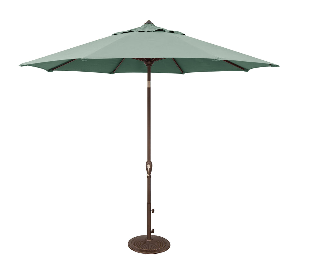 Simplyshade Aruba 9' Octagon Umbrella - Elevate Your Patio Oasis With Elegant Auto Tilt Shade And Comfort Spa Bronze Ssum91-09-00/R8813