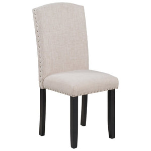 English Elm Trexm Six Seat Marble Veneer Dining Set with High Back Chairs Bench Matte Base ST000057AAK