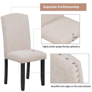 English Elm Trexm Six Seat Marble Veneer Dining Set with High Back Chairs Bench Matte Base ST000057AAK