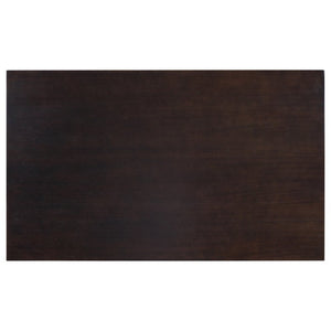 English Elm Trexm 6 Piece Espresso Pine Veneer Dining Set with Tufted Burlap Upholstered Seating ST000059AAP-2026