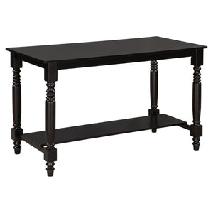 English Elm Trexm Farmhouse Counter Height Dining Set with Ladder Back Chairs Bench and Shelf Espresso ST000064AAP-2026