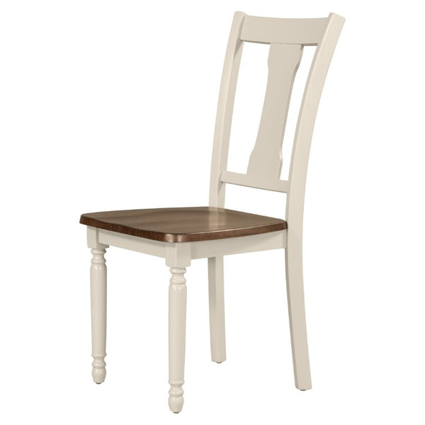 English Elm Trexm Farmhouse Six Seat Dining Set with Turned Legs Bench and Four Chairs in Wood ST000065AAD