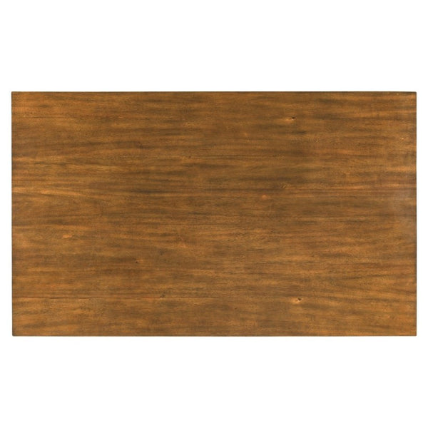 English Elm Trexm Farmhouse Six Piece Dining Set Rectangular Table Upholstered Chairs Bench Natural Cherry ST000066AAD-2026