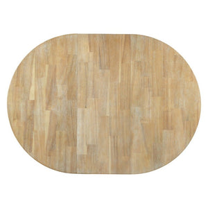 English Elm Trexm Farmhouse Round Extendable Dining Set Acacia Veneer Table with 4 Nailhead Chairs Natural Wood Wash ST000074AAE--2026