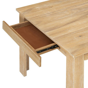 English Elm Trexm Farmhouse Acacia Wood Extendable Dining Set Seats Eight with Storage Drawers ST000082AAN-2026