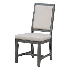 English Elm Trexm Farmhouse Extendable Oak Veneer Dining Set with Four Upholstered Chairs ST000090AAB