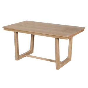 English Elm Trexm Farmhouse Six-piece Dining Set with Rubberwood Legs Upholstered Chairs and Bench Natural ST000159AAD