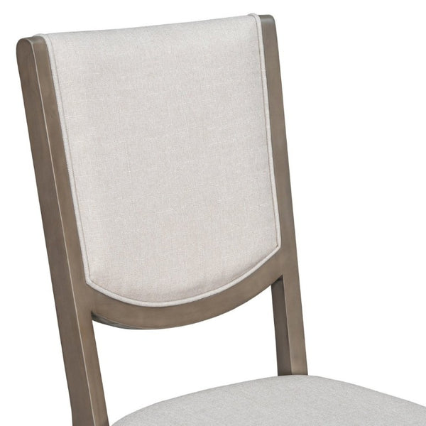 English Elm Trexm Extendable Oak Veneer Dining Set with Six Upholstered Curved Back Chairs Espresso ST000162AAP