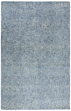 Alora Decor Storm Storm Blue Runner Wool Rug 2'6"X8' Hand-Tufted European-Inspired Checked Tweed, Dense Plushフィール STMST100000092608