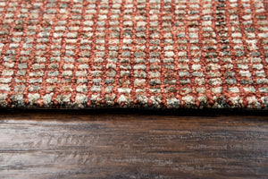 Alora Decor Storm Hand-Tufted Wool Rug In Rusty Red And Neutrals — Plush Space-Dyed Texture, Durable Elegance 3' x 5' STMST100200700305