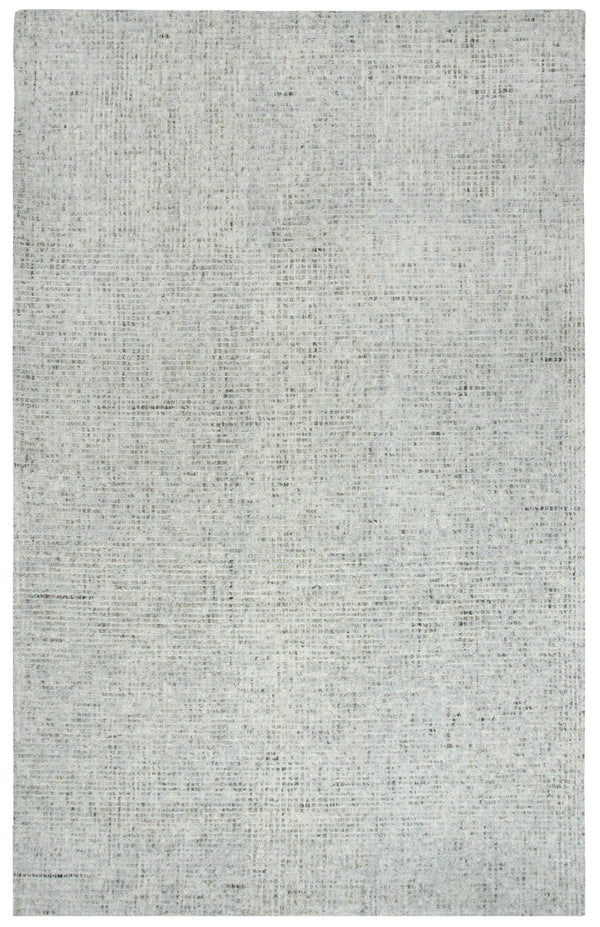 Alora Decor Storm Hand-Tufted Wool Rug In Variegated Red Loop Grid With Plush Beige & Gray Textured Pile 8' x 11' STMST100300460811