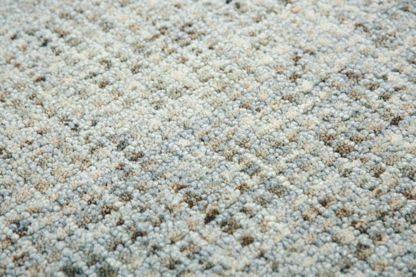 Alora Decor Storm Gray Hand-Tufted Wool Runner 2'6"X8' — Textured Storm Gray With Red Grid, Plush Durable Casual Elegance STMST100300462608