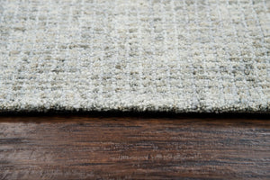 Alora Decor Storm Gray Hand-Tufted Wool Runner 2'6"X8' — Textured Storm Gray With Red Grid, Plush Durable Casual Elegance STMST100300462608